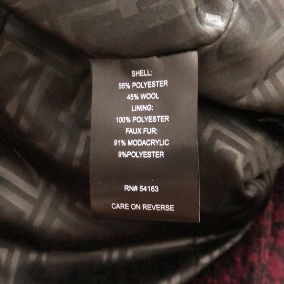 Ivanka Trump Black Purple Will Winter Coat - Picture 9 of 10